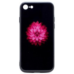 iPhone 8 Plus / 7 Plus Design Tempered Glass Hybrid Case (Lotus Flower)